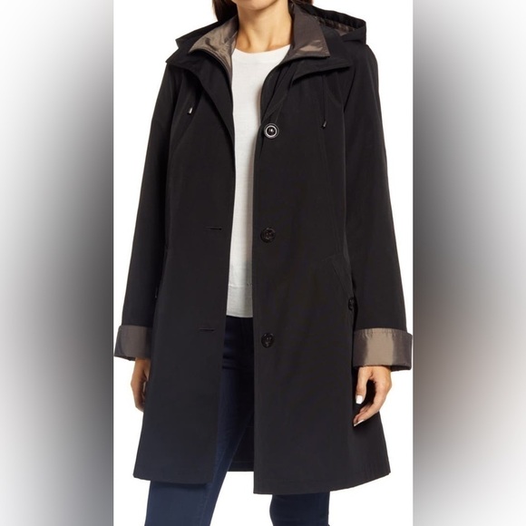 Gallery water resistant hooded rain jacket - Picture 3 of 8